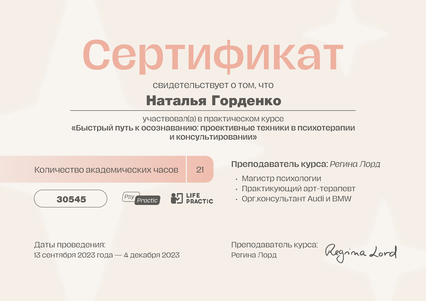 Быстрый путь к осознаванию, проективные техники